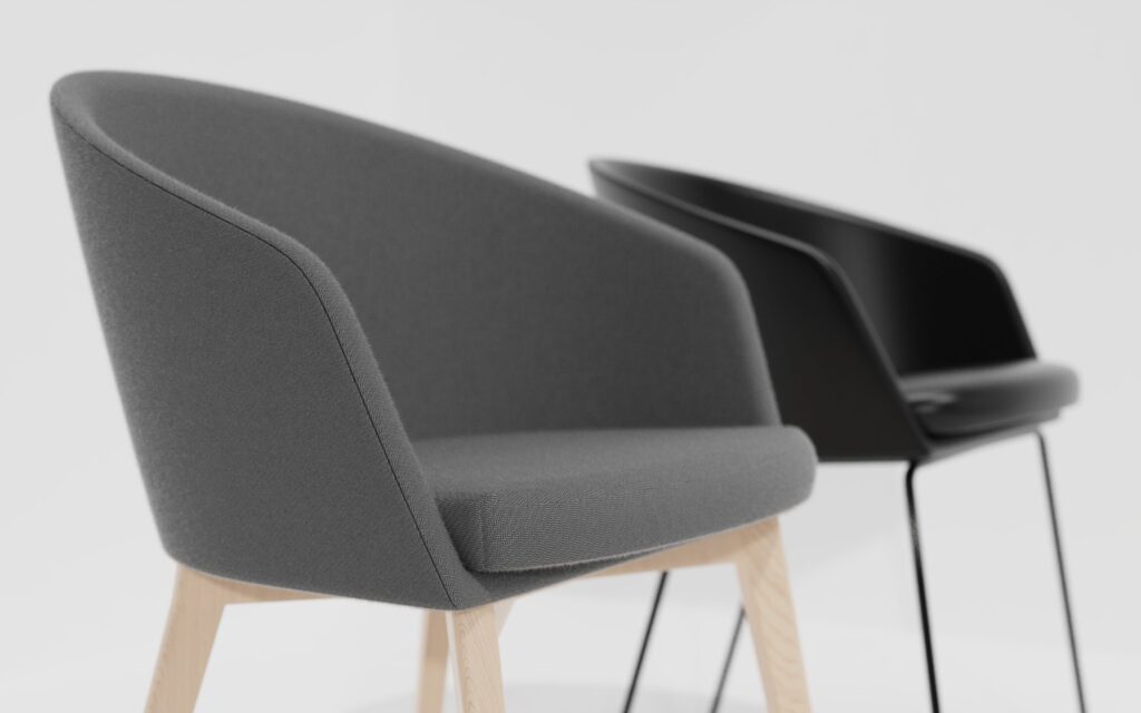 Rendu Capdell Moon Chair